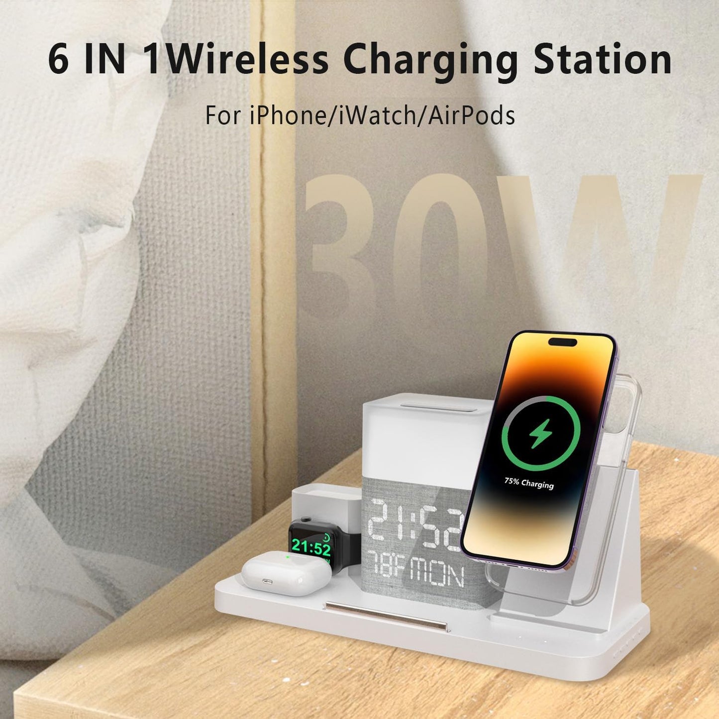 6-in-1 Wireless Charging Set