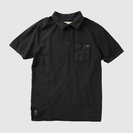 Grey Pique Polo Shirt