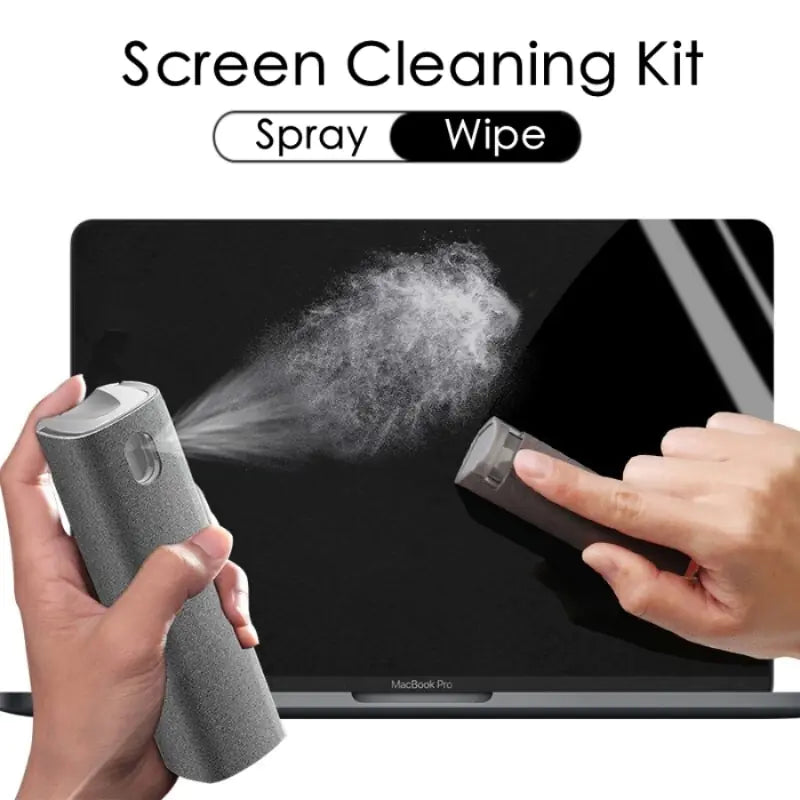 2-in-1 Screen Cleaner Spray Bottle Set