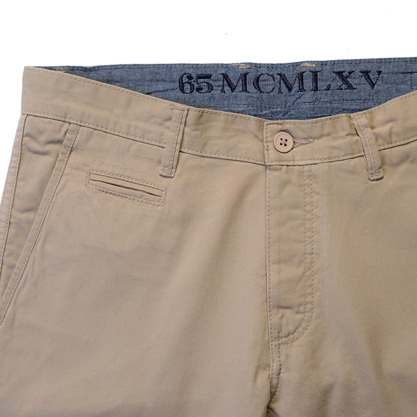 Men's Khaki Chino Flat Front Pant